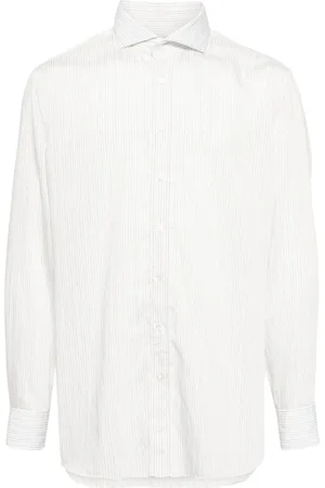 LARDINI Striped button-up shirt