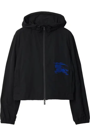Burberry EKD-embroidered cropped jacket
