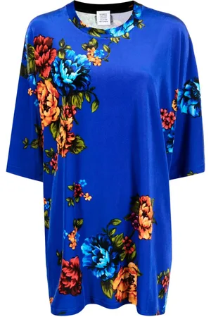 Vetements Floral-print short-sleeve blouse
