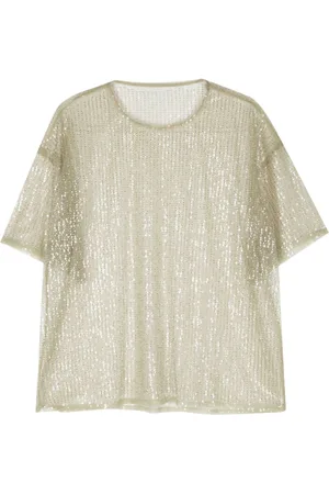 REMAIN Sequined semi-sheer T-shirt
