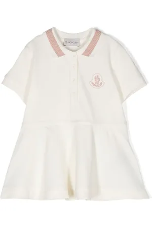 Moncler Logo-embroidered cotton dress
