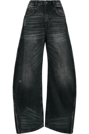 JNBY Side-stripe wide-leg jeans