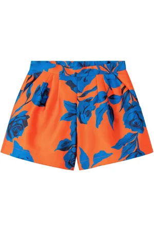 AZ FACTORY Tiger Lily cotton shorts