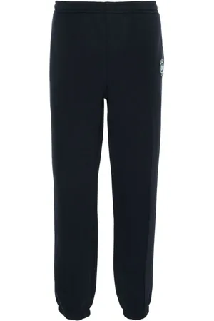 Lacoste Logo-patch piqué-weave trousers