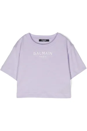 Balmain Logo-embroidered cotton T-shirt
