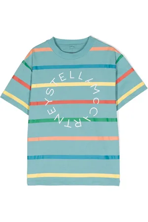 Stella McCartney Logo-print striped T-shirt