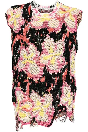 JNBY Intarsia-knit top