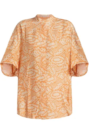 Stella McCartney Cloud-print tunic shirt