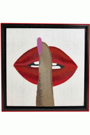 Jonathan Adler Hush bead-embellished wall art
