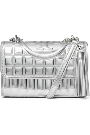 Tory Burch Small Fleming Metallic quilted convertible shoulder bag