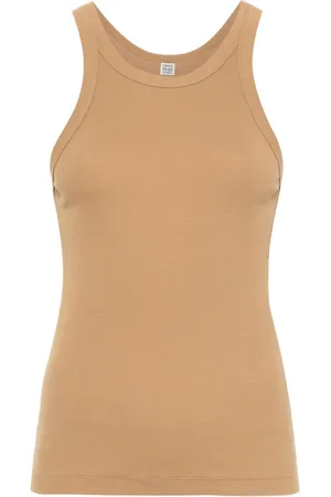 Totême Curved ribbed tank top
