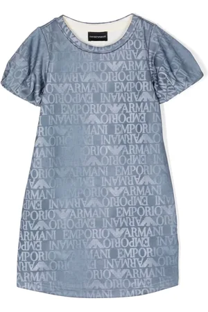 Emporio Armani Logo-print denim dress