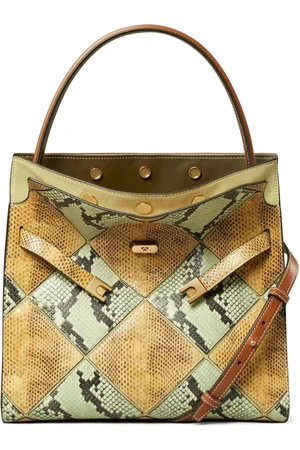 Tory Burch Diamond Exotic Lee Radziwill double tote bag