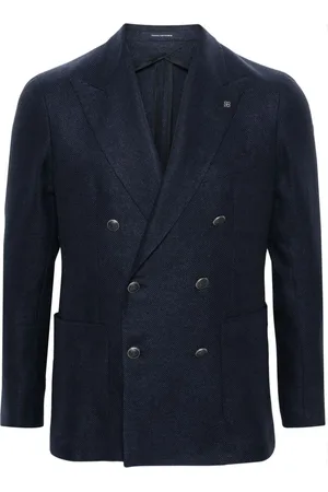 TAGLIATORE Interwoven double-breasted blazer