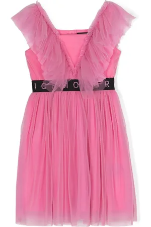 John Richmond Pleated-tulle dress