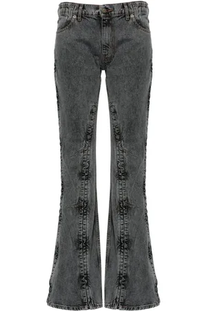 Y / PROJECT Faded bootcut jeans
