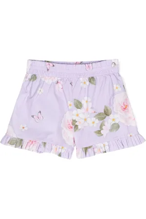 MONNALISA Pleated-trim shorts