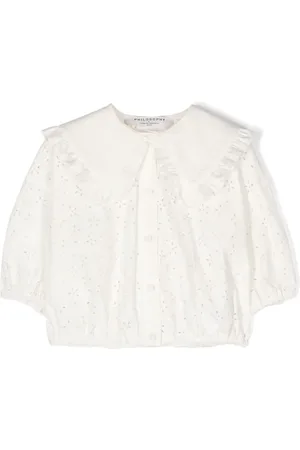 PHILOSOPHY DI LORENZO SERAFINI Openwork cotton shirt