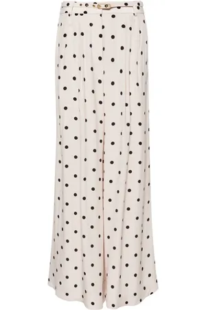 ZIMMERMANN Double Tuck polka-dot palazzo pants