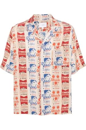 Rhude Voyage de silk shirt