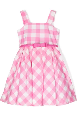 MONNALISA Gingham flared dress