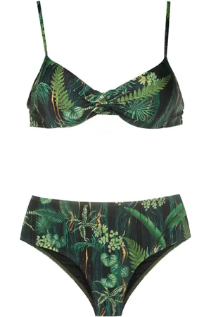 Lygia & Nanny Verônica leaf-print bikini