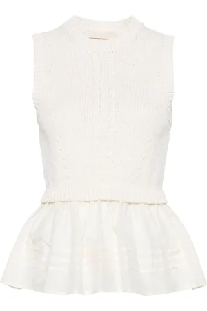 ULLA JOHNSON Edda knitted top