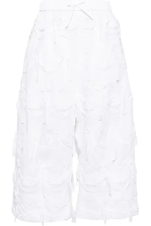 Simone Rocha Cropped cotton poplin trousers
