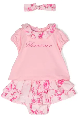 MISS BLUMARINE Floral-print skirt set
