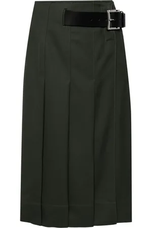 tibi High-waist pleated skirt