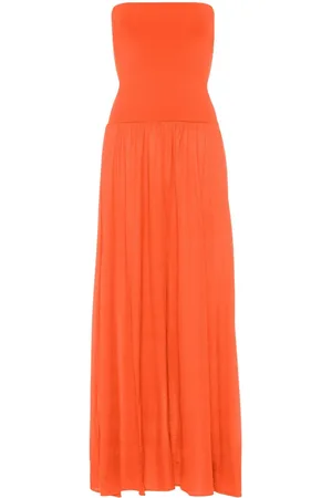 ERES Ankara strapless maxi dress