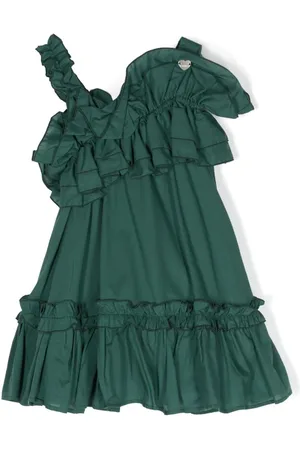 MONNALISA Ruffled asymmetric dress