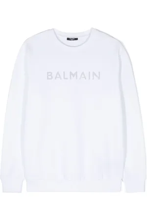 Balmain Crystal-embellished logo sweatshirt