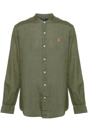 Ralph Lauren Polo-Pony-motif linen shirt