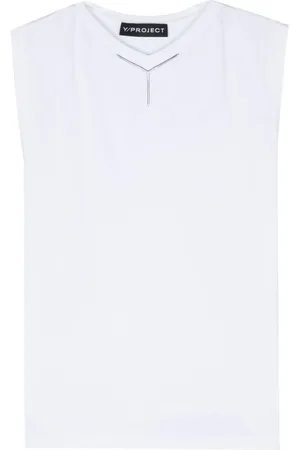 Y / PROJECT Logo-appliqué tank top