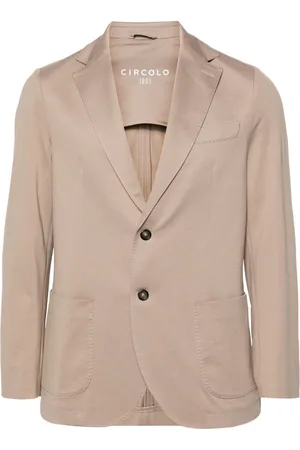 Circolo Single-breasted piqué blazer