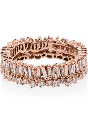 Suzanne Kalan Short Stack 18kt rose gold diamond eternity ring