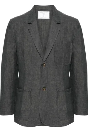 SOCIÉTÉ ANONYME Single-breasted linen blazer