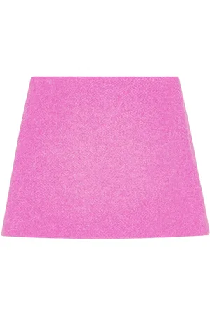 Ganni Recycled wool-blend miniskirt