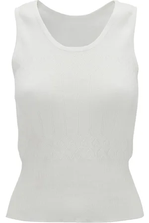 J.W.Anderson Pointelle-knit tank top