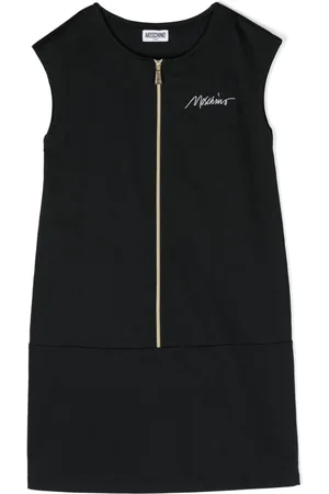 Moschino Logo-embroidered zip-up dress