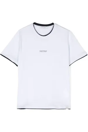 Paolo Pecora Contrasting-trim cotton T-shirt
