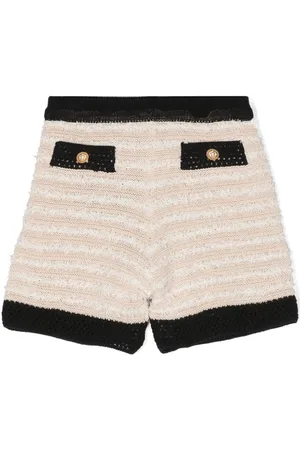 Balmain Frayed knitted shorts