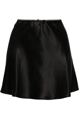 Reformation Edda silk miniskirt