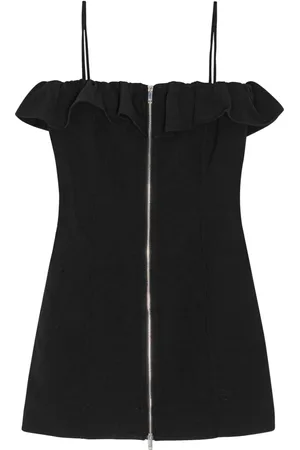 Ganni Ruffle-trim minidress