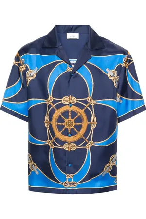 Bally Graphic-print silk shirt