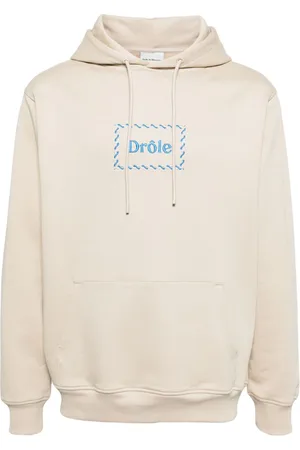 Drôle de Monsieur Logo-embroidered cotton hoodie