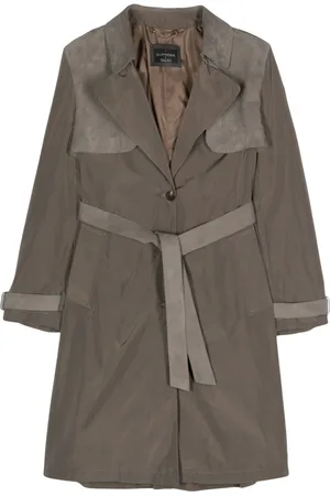 Suprema Contrast-panel trench coat