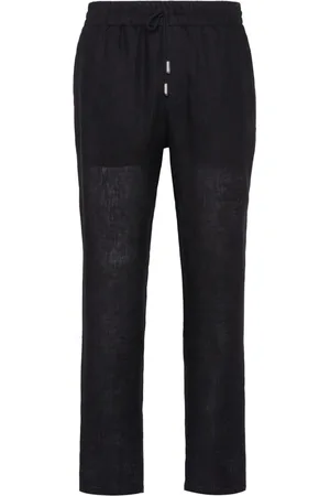 BILLIONAIRE Straight-leg linen trousers
