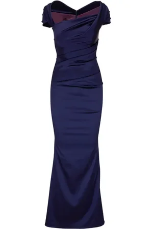 TALBOT RUNHOF High-shine finish dress